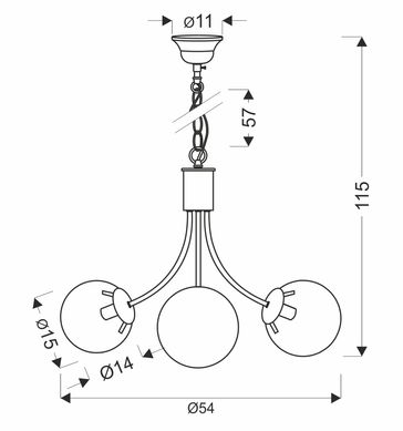 Люстра Candellux 33-79015 Dani