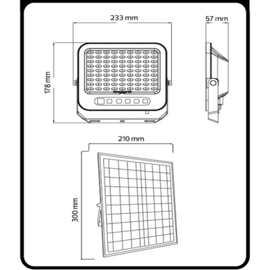 Прожектор світлодіодний HOROZ ELECTRIC 068-012-2100-010 TIGER PRO-100 3CCT