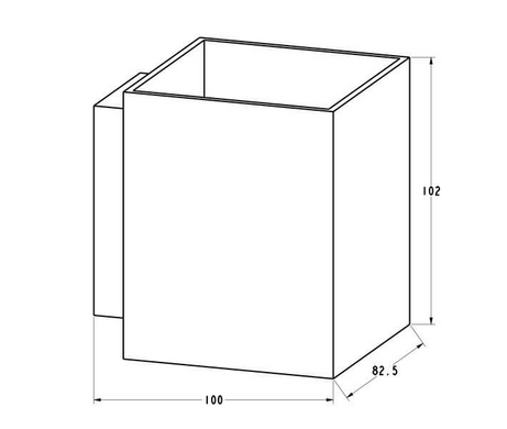 Настенный светильник Zuma Line SOLA WL SQUARE 91063