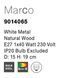 Настольная лампа MARCO Nova Luce 9014065