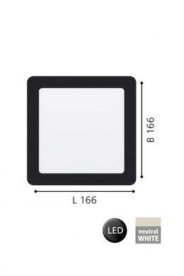 Точковий світильник FUEVA 5 w16,6 LED NW BK Eglo 99188