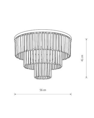 Люстра Nowodvorski 7627 CRISTAL BLACK M PL