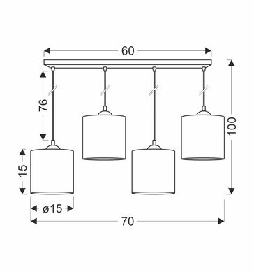 Люстра Candellux 34-18366 LEGNO