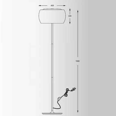 Торшер Zuma Line CRYSTAL F0076-04A-F4FZ