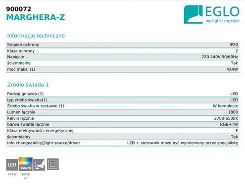 Торшер MARGHERA-Z Eglo 900072