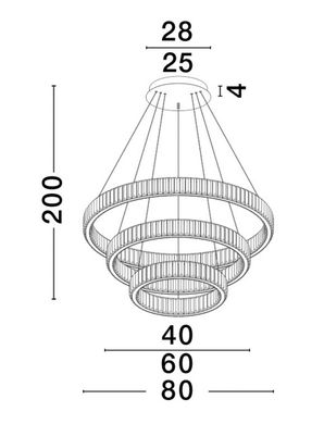 Хрустальная люстра AURELIA Nova Luce 9333069