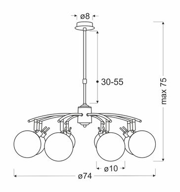 Люстра Candellux 38-16393 Lentini