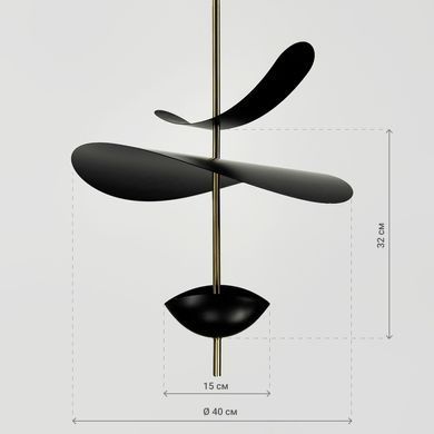 Люстра LineF MJ09-400 BK