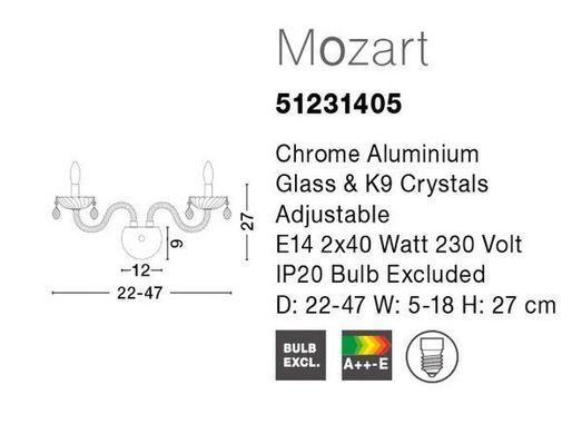 Бра Mozart Nova Luce 51231405