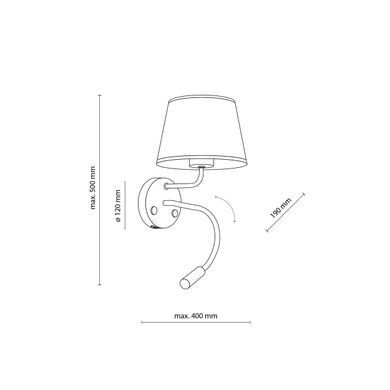Бра TK LIGHTING 10203 MAJA