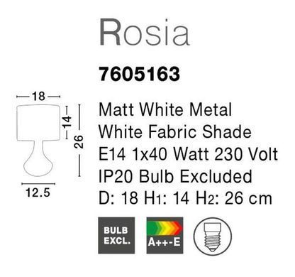 Настольная лампа ROSIA Nova Luce 7605163