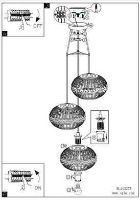 Люстра Eglo DONDARRION 43273