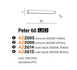 Настінний світильник AZzardo PETER 60 4000K AZ2615