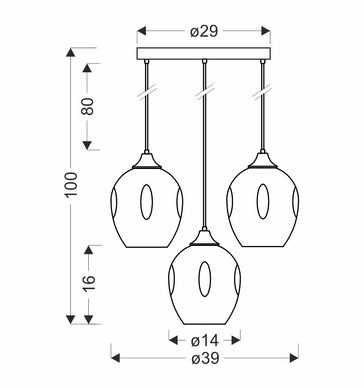 Люстра Candellux 33-00613 Aspa