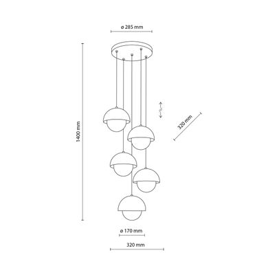 Люстра TK LIGHTING 10214 BONO