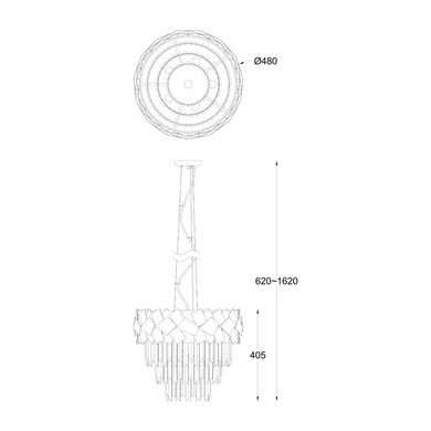 Хрустальная люстра Zuma Line QUASAR P0506-06A-F4E3