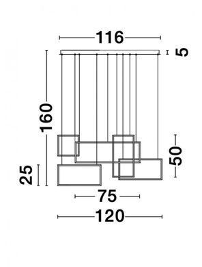 Люстра CORNICE Nova Luce 9142765