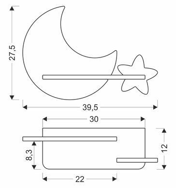 Настенный светильник Candellux 21-75727 MOON