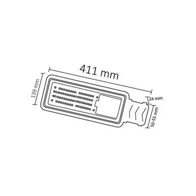 Светильник уличный консольный HOROZ ELECTRIC 074-013-0050-020 5750Lm 6400K 50 Вт