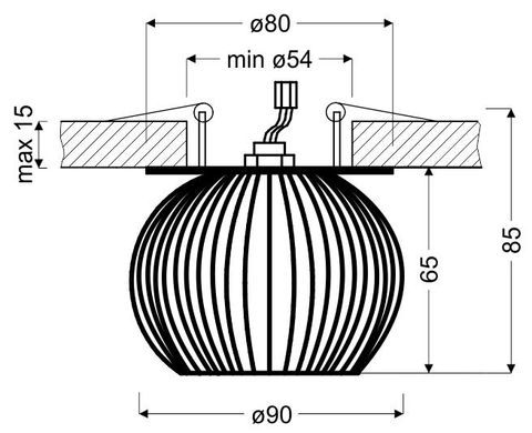 Точечный светильник Candellux 2268767 SK-93