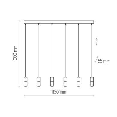 Люстра TK LIGHTING 6308 ELIT WHITE/WOOD