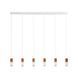 Люстра TK LIGHTING 6308 ELIT WHITE/WOOD