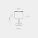 Настільна лампа TK Lighting DEVA WHITE 5217