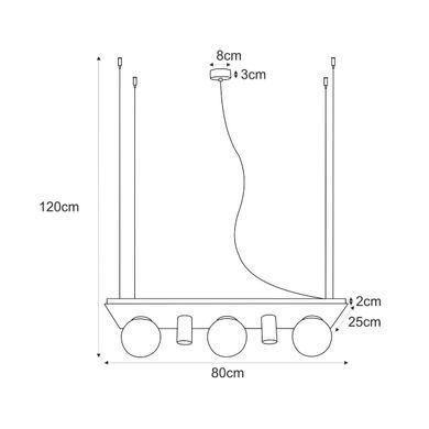 Люстра PLANT SHELF 5555 Zuma Line