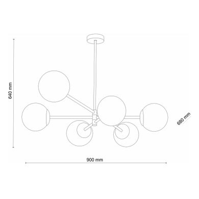 Люстра TK LIGHTING 4732 SARIUS BLACK