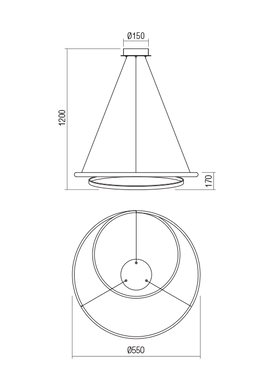 Люстра Redo 01-1793 Torsion