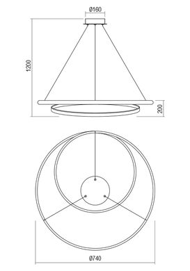 Люстра Redo 01-1795 Torsion