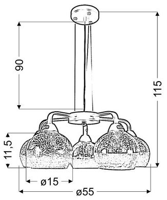 Люстра Candellux 35-57266 CROMINA