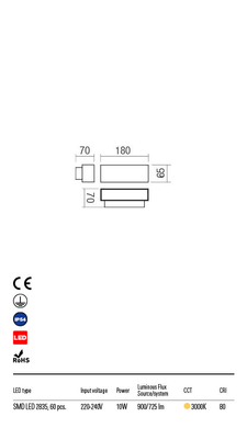 Уличный настенный светильник Redo 90096 Planit