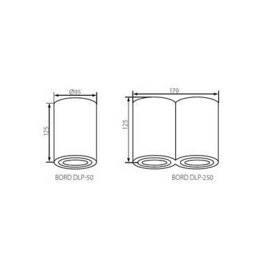 Точечный светильник Kanlux BORD DLP-50-B 22552