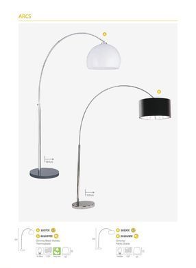 Торшер Searchlight ARCS EU1013CC