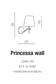 Бра AZzardo PRINCESSA AZ0723 (2286-1W )