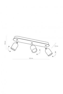 Спот TOP WOOD 3 BK TK-Lighting 3292