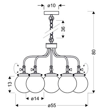 Люстра Candellux 35-70876 BALLET