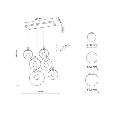 Люстра TK-Lighting Esme Mix 6 4819