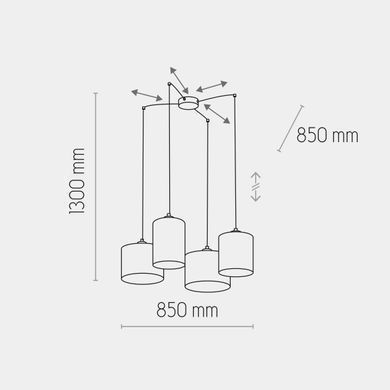 Люстра TK LIGHTING 6585 JUTA