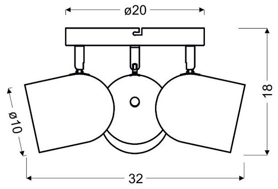 Спот Candellux 98-63274 AZURO