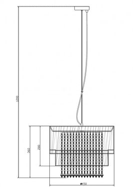 Люстра Zuma Line LETA RLD93350-L1W