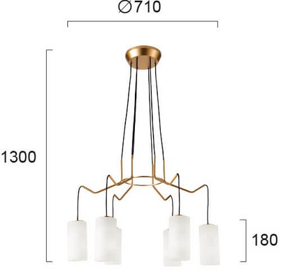 Люстра Viokef ELENOR 4232000