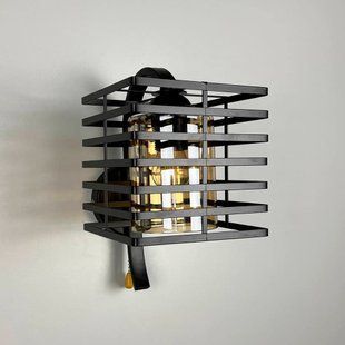 Бра Linef 12391/1W BK+AM