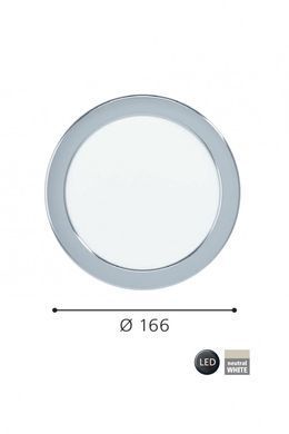 Точечный светильник FUEVA 5 d16,6 LED NW IP44 CH Eglo 99209