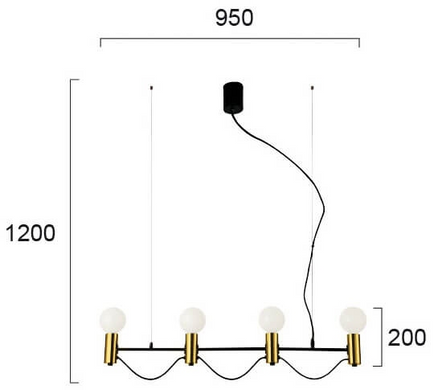 Люстра Viokef VOLTER 4232400