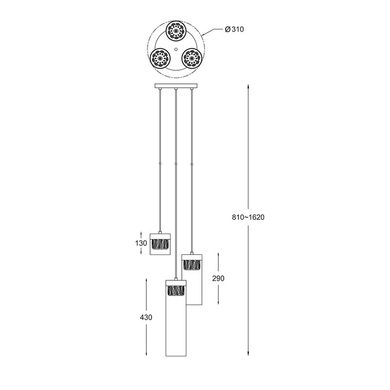 Люстра Zuma Line GEM P0389-03D-F4AC