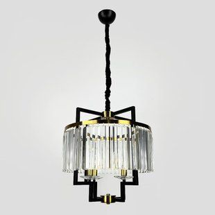 Люстра Linef MJ348-500 BK+CL