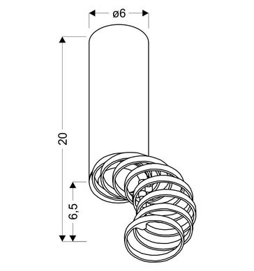 Точковий світильник Candellux 2282725 TUBA