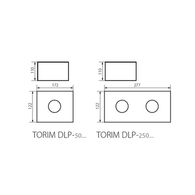 Точковий світильник Kanlux TORIM DLP-250 B-W 28463